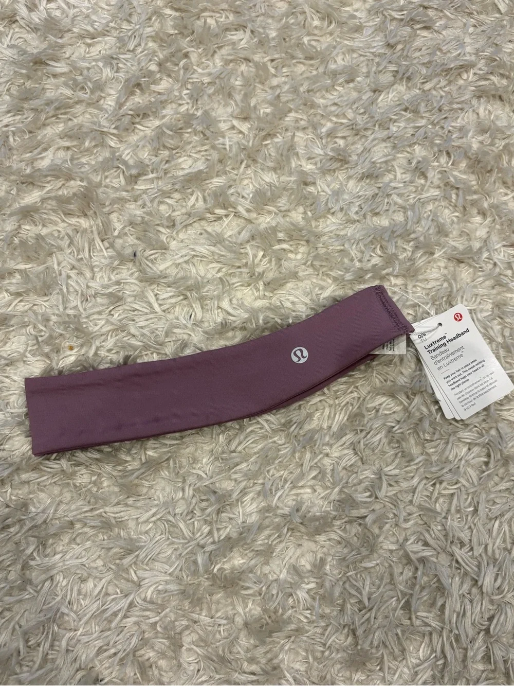 lululemon athletica Luxtreme Training Headband Dusty Mauve Pink Purple Tone